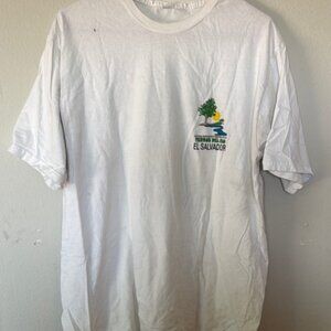 El Salvador White Graphic T-Shirt